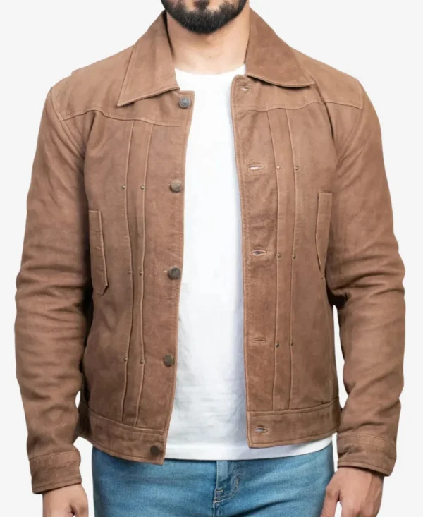 Luke Grimes Tv Series Yellowstone The Epic Return Season 05 Part 02 Kayce Dutton Brown Jacket