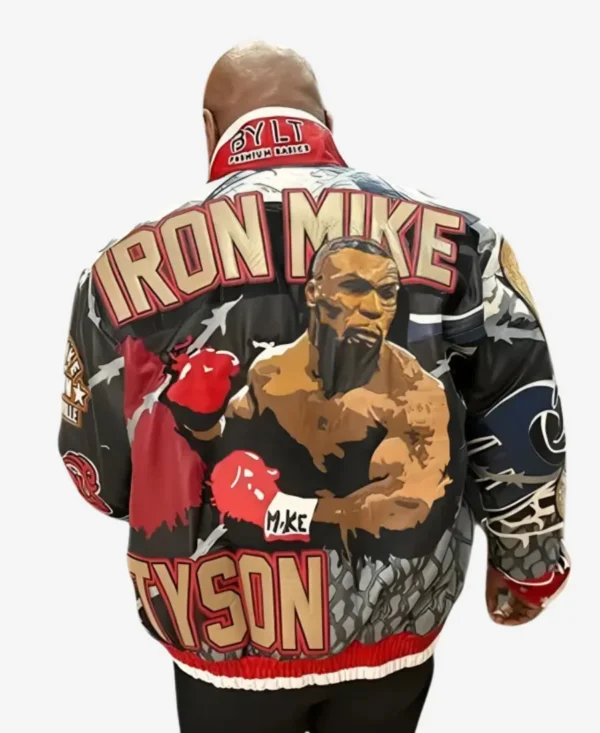 Mike Tyson vs Jake Paul Fight Iron Mike Leather Jacket